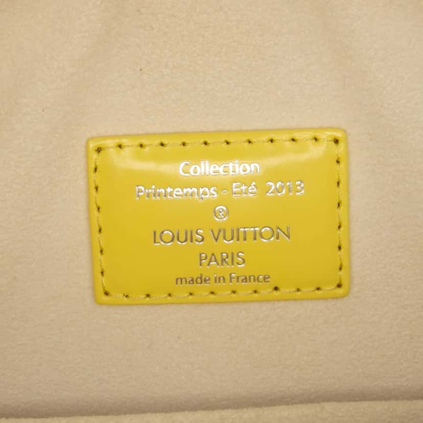 Louis Vuitton Damier Facette Speedy Cube PM Yellow Leather Good condition - Box View