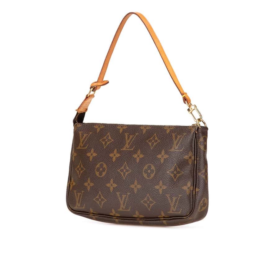 Louis Vuitton Monogram Pochette Accessoires Brown Canvas Good condition - Back View