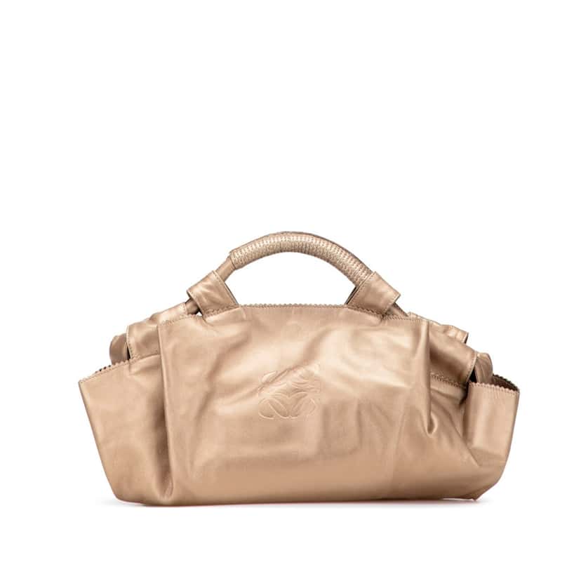 Loewe Metallic Nappa Aire Gold Leather Good condition - Front View