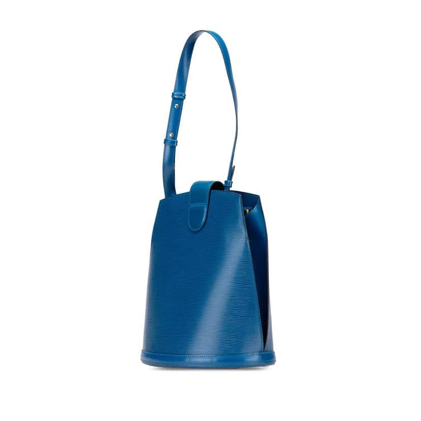 Louis Vuitton Epi Cluny Blue Leather Good condition - Back View