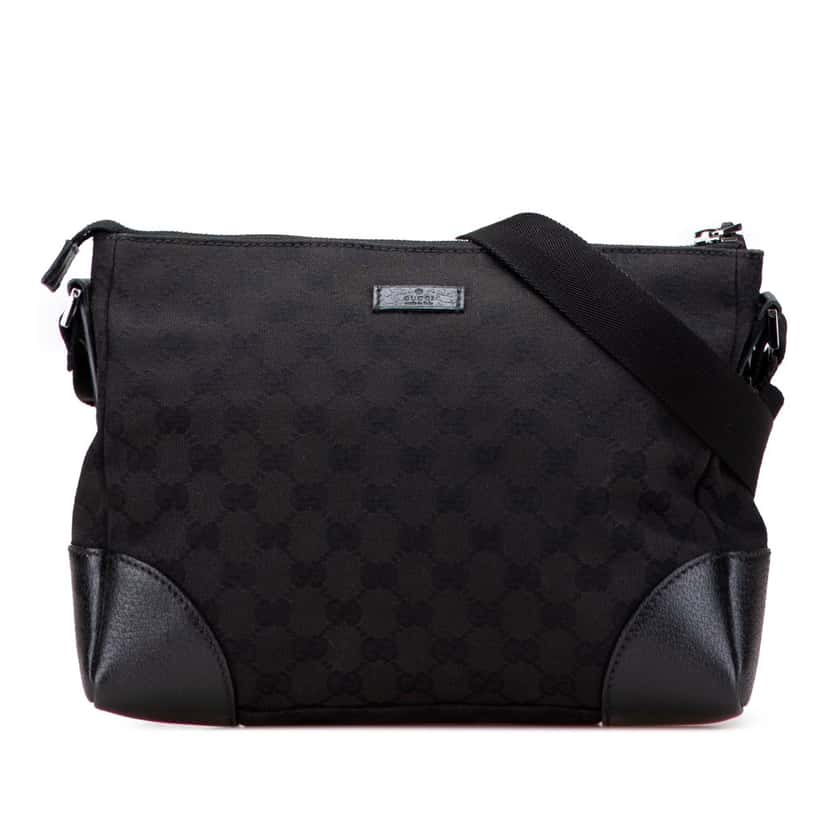 Gucci GG Canvas Crossbody Black Canvas Good condition - Front View