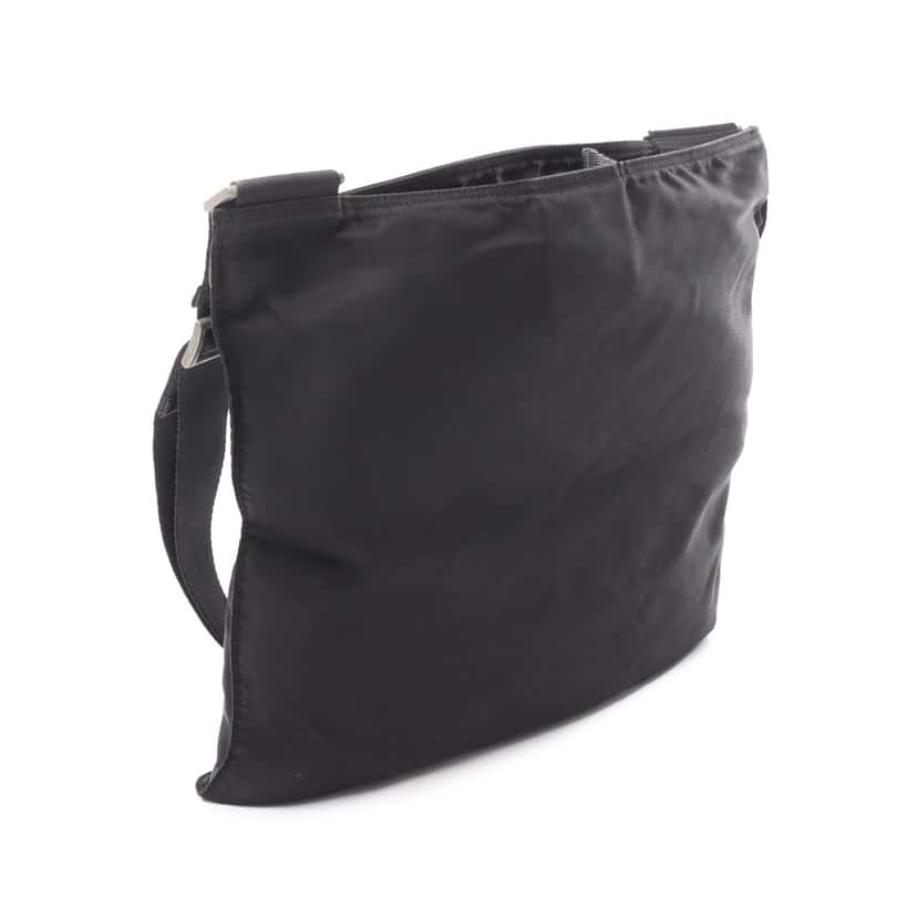 Prada Tessuto Zip Top Crossbody Black Good condition - Back View