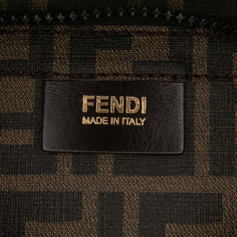 Fendi Zucca Coated Canvas Business Bag Brown Canvas Good condition - Box View