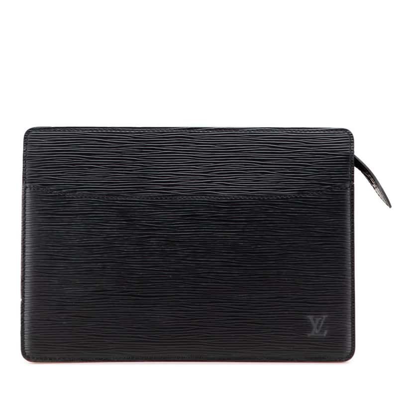 Louis Vuitton Epi Pochette Homme Black Leather Good condition - Front View
