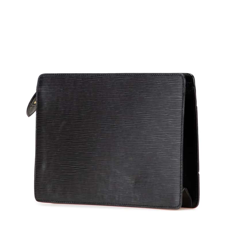 Louis Vuitton Epi Pochette Homme Black Leather Good condition - Back View