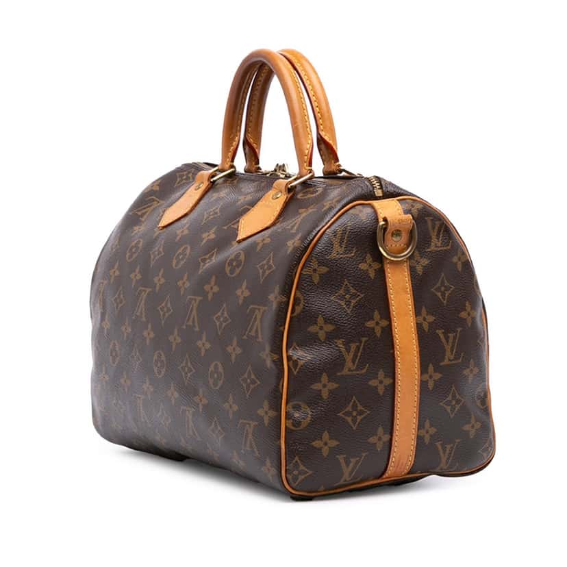 Louis Vuitton Monogram Speedy Bandouliere 30 Brown Canvas Good condition - Back View