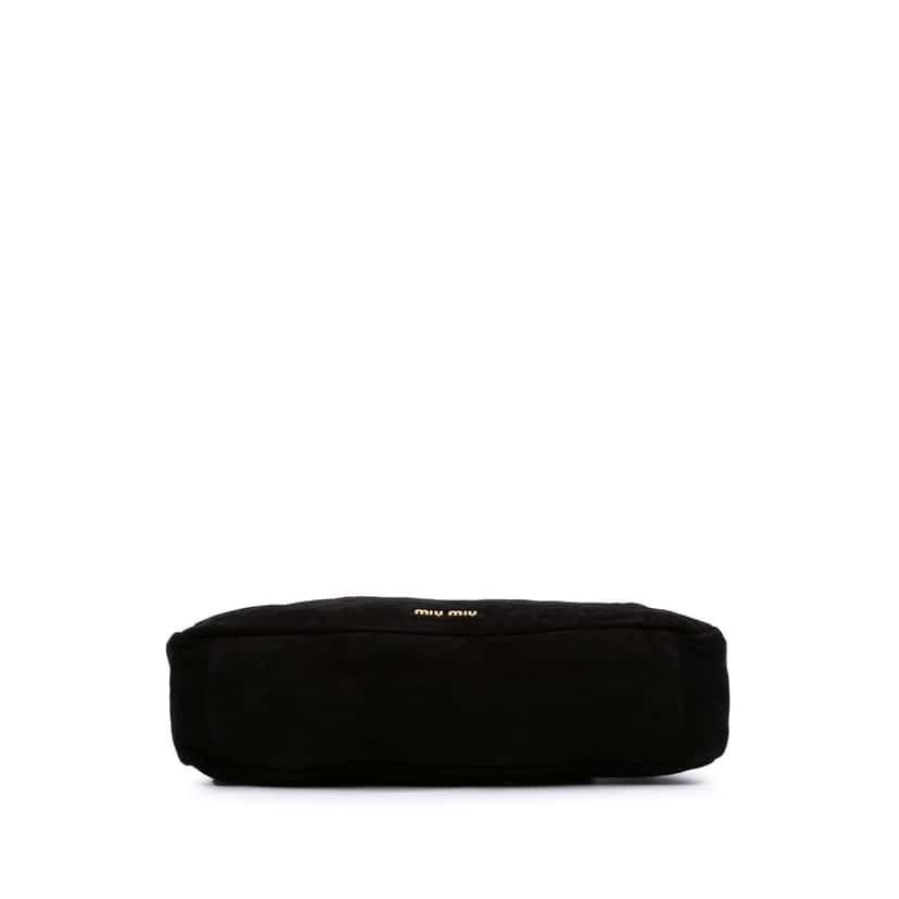Miu Miu Suede Evening Bag Black Leather Good condition - Inside View