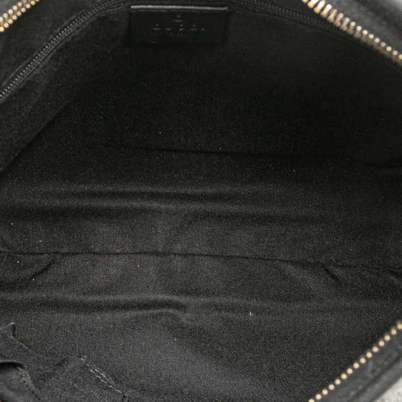 Gucci Leather Abbey D Ring Shoulder Bag Black Leather Good condition - Model View