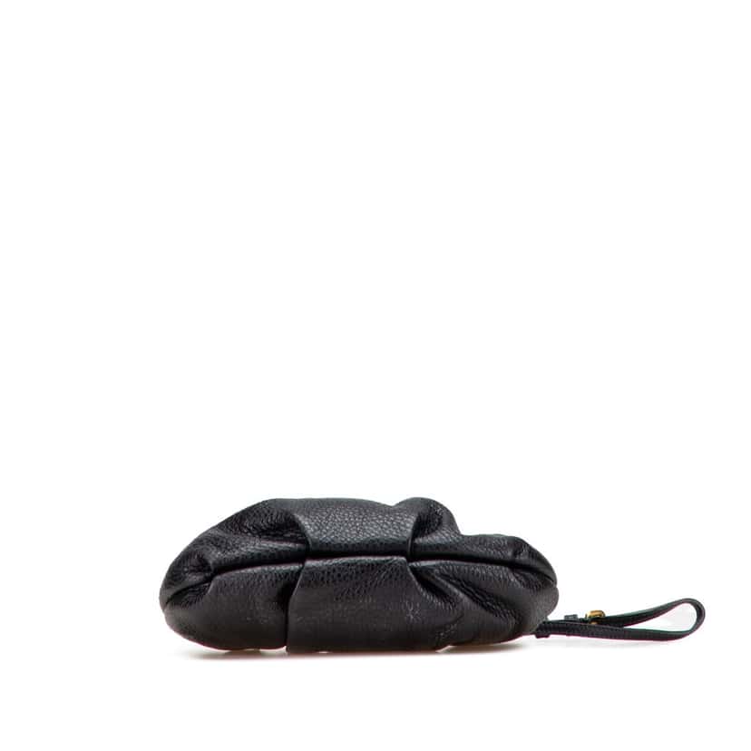 Prada Vitello Daino Clutch Black Leather Good condition - Inside View