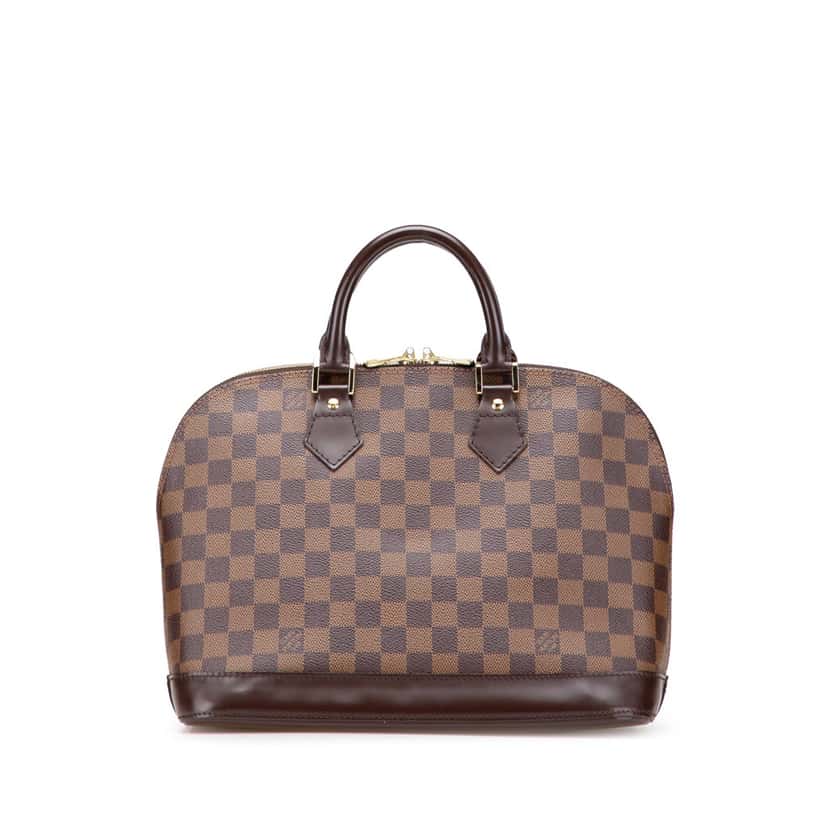 Louis Vuitton Damier Ebene Alma PM Brown Canvas Good condition - Front View