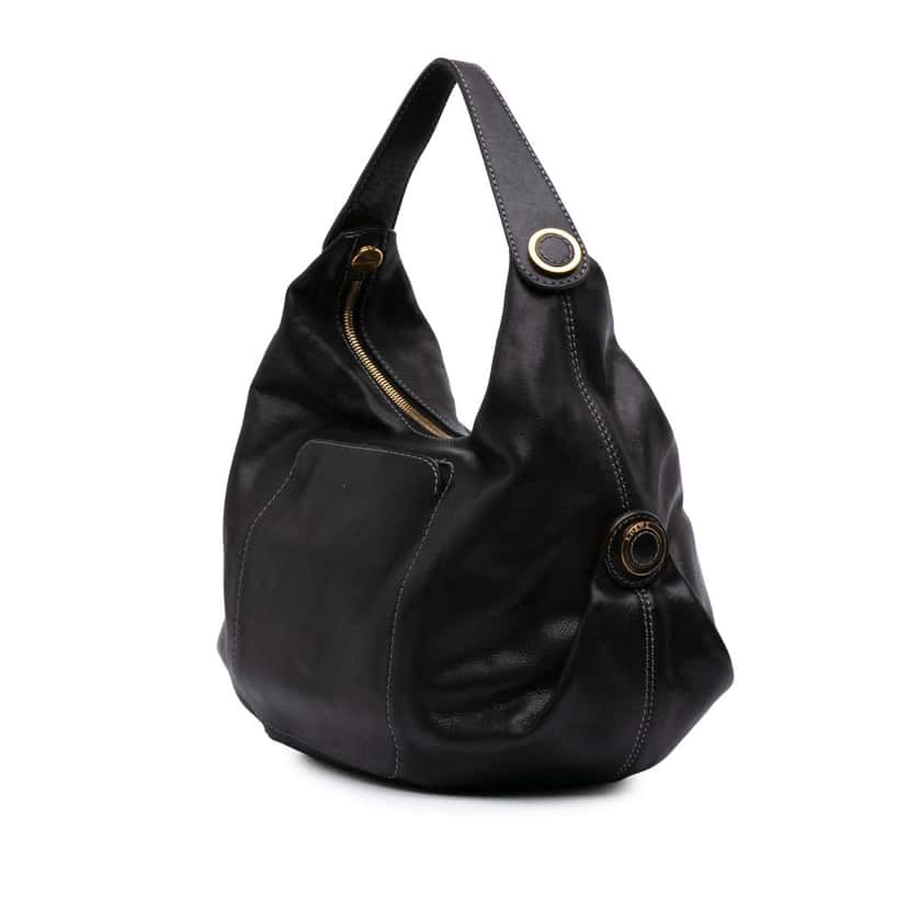 Loewe Leather Hobo Black Leather Good condition - Back View