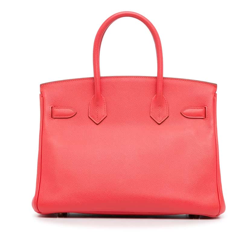 Hermès Epsom Birkin Retourne 30 Red Leather Good condition - Model View
