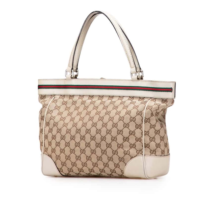 Gucci GG Canvas Mayfair Tote Brown Canvas Very good condition - Back View