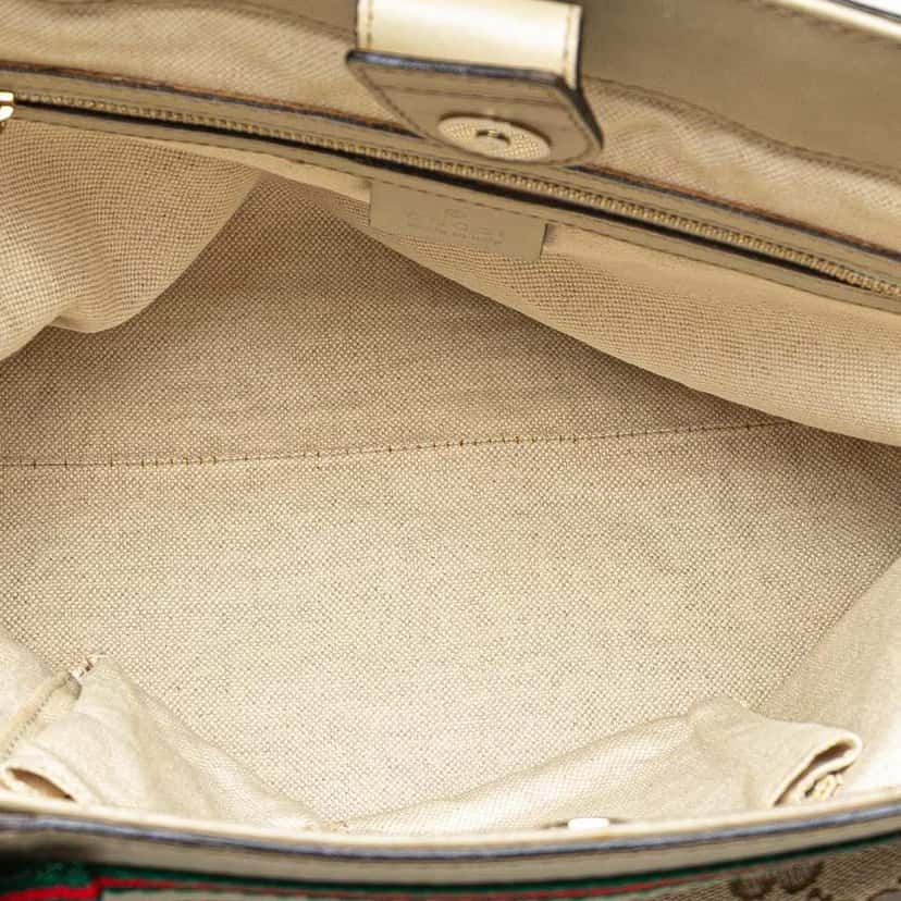 Gucci GG Canvas Mayfair Tote Brown Canvas Very good condition - Model View