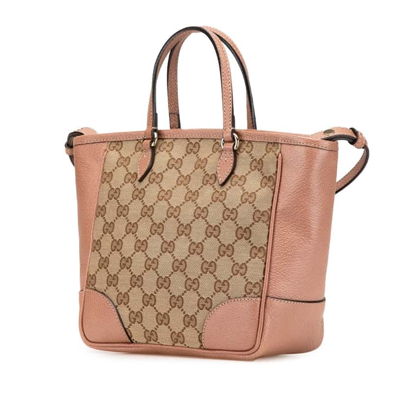Gucci Small GG Canvas Bree Satchel Brown Canvas Very good condition - Back View