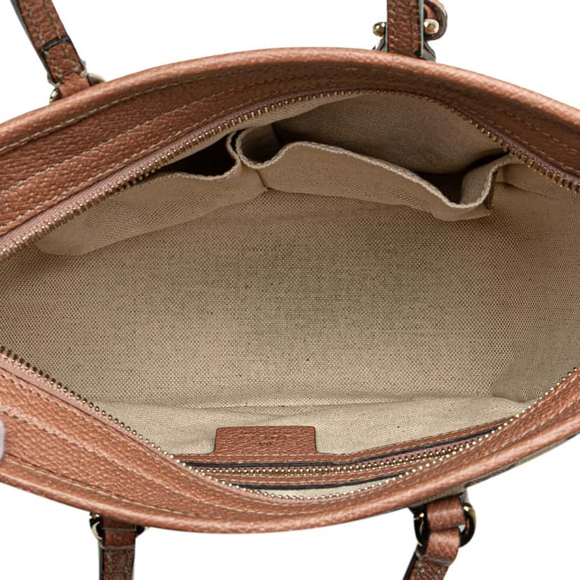Gucci Small GG Canvas Bree Satchel Brown Canvas Very good condition - Model View