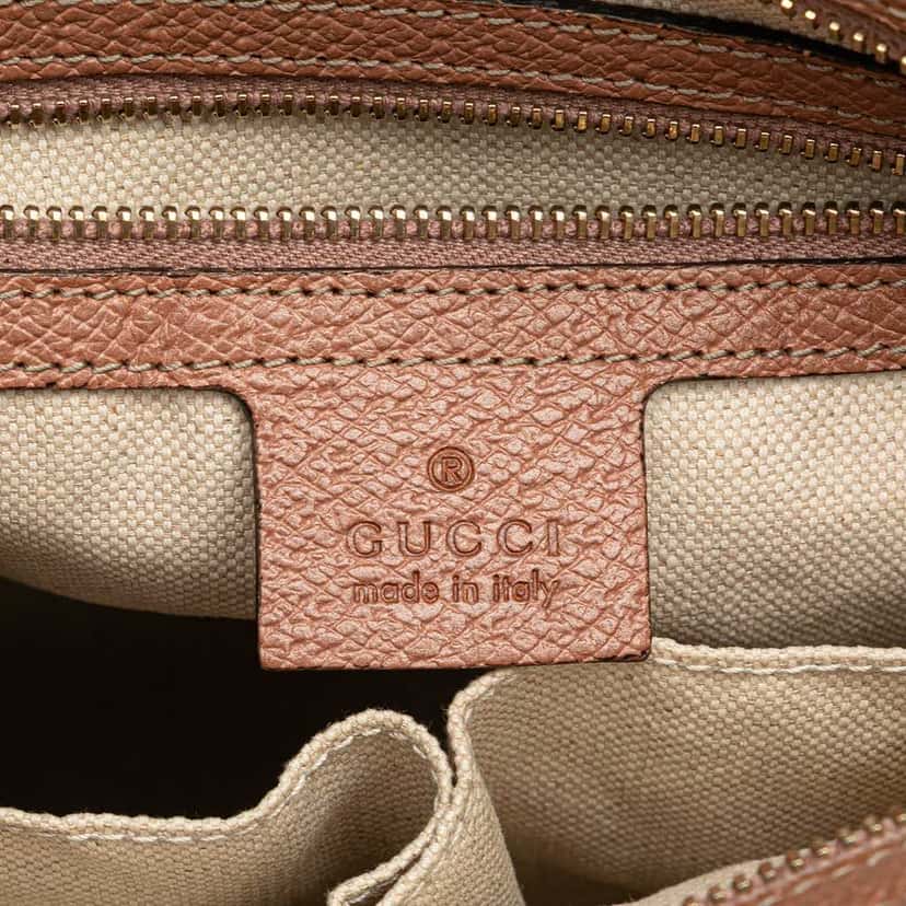 Gucci Small GG Canvas Bree Satchel Brown Canvas Very good condition - Box View