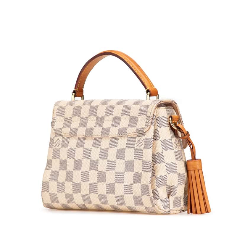 Louis Vuitton Damier Azur Croisette White Canvas Good condition - Back View