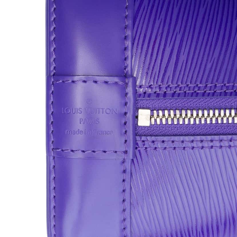 Louis Vuitton Epi Alma MM Purple Leather Good condition - Box View