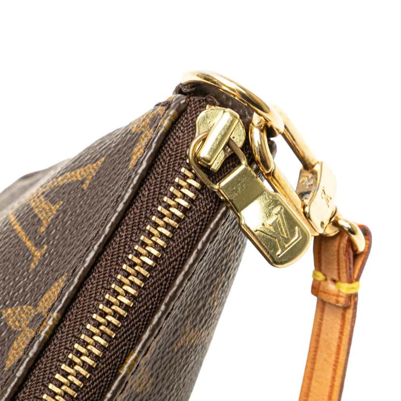 Louis Vuitton Monogram Pochette Accessoires Brown Canvas Fair condition - Box View