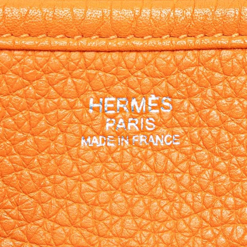 Hermès Clemence Evelyne I 33 Orange Leather Good condition - Box View
