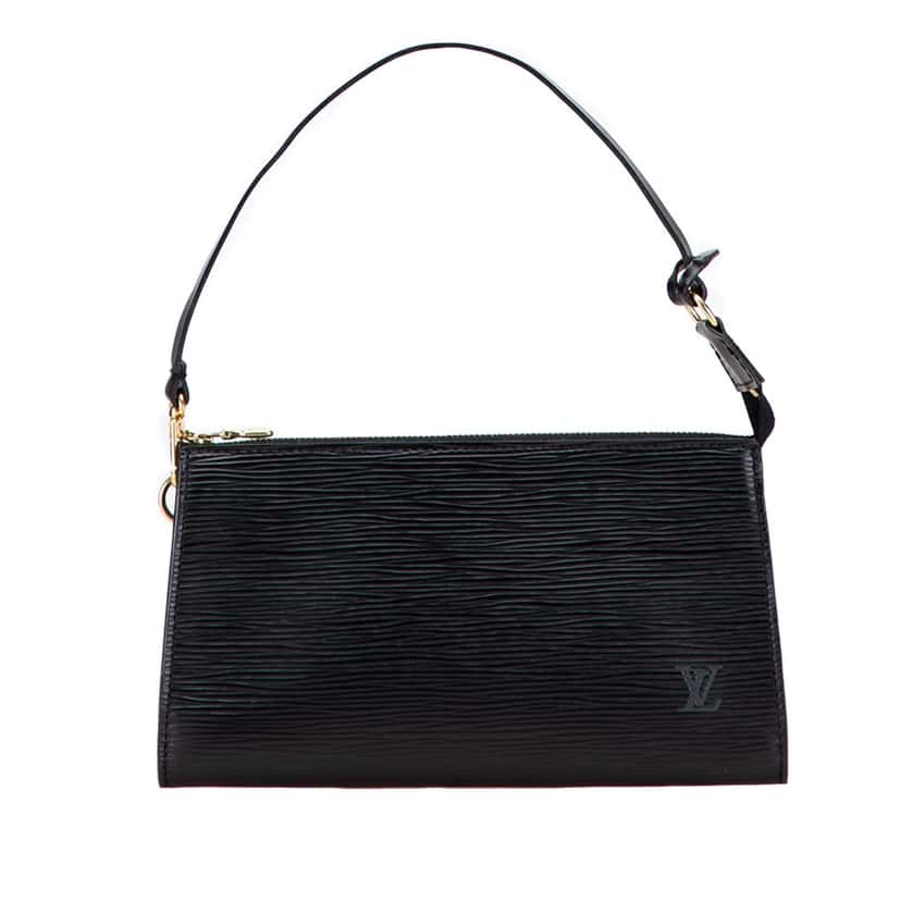 Louis Vuitton Epi Pochette Accessoires Black Leather Good condition - Front View