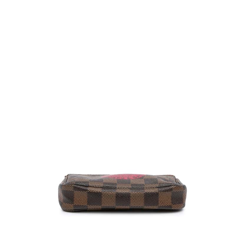 Louis Vuitton Damier Ebene Trunks and Bags Mini Pochette Accessoires Brown Canvas Good condition - Inside View