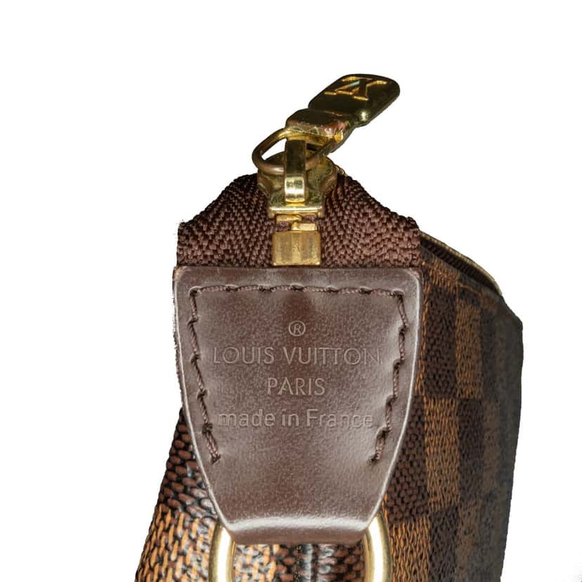Louis Vuitton Damier Ebene Trunks and Bags Mini Pochette Accessoires Brown Canvas Good condition - Box View