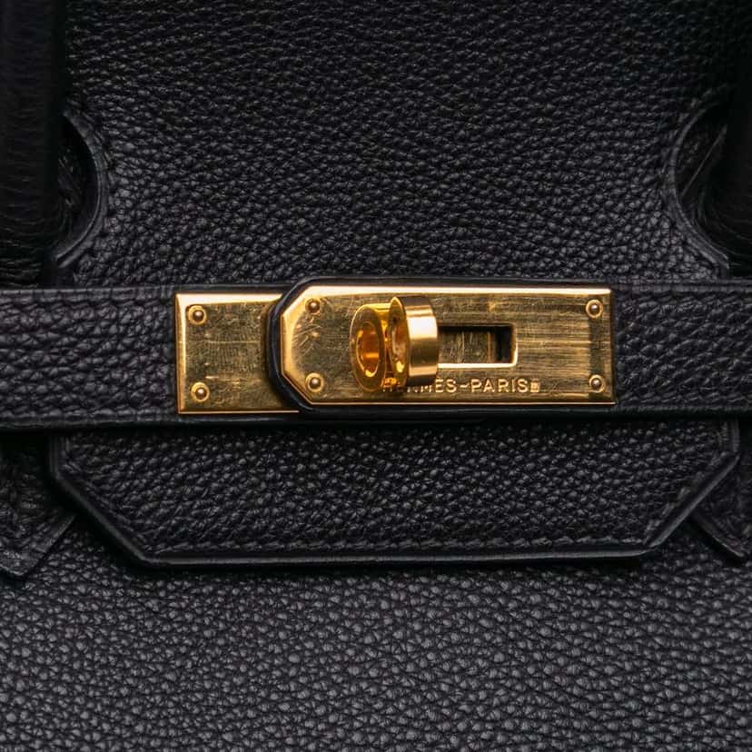 Hermès Togo Birkin Retourne 35 Black Leather Good condition - Box View