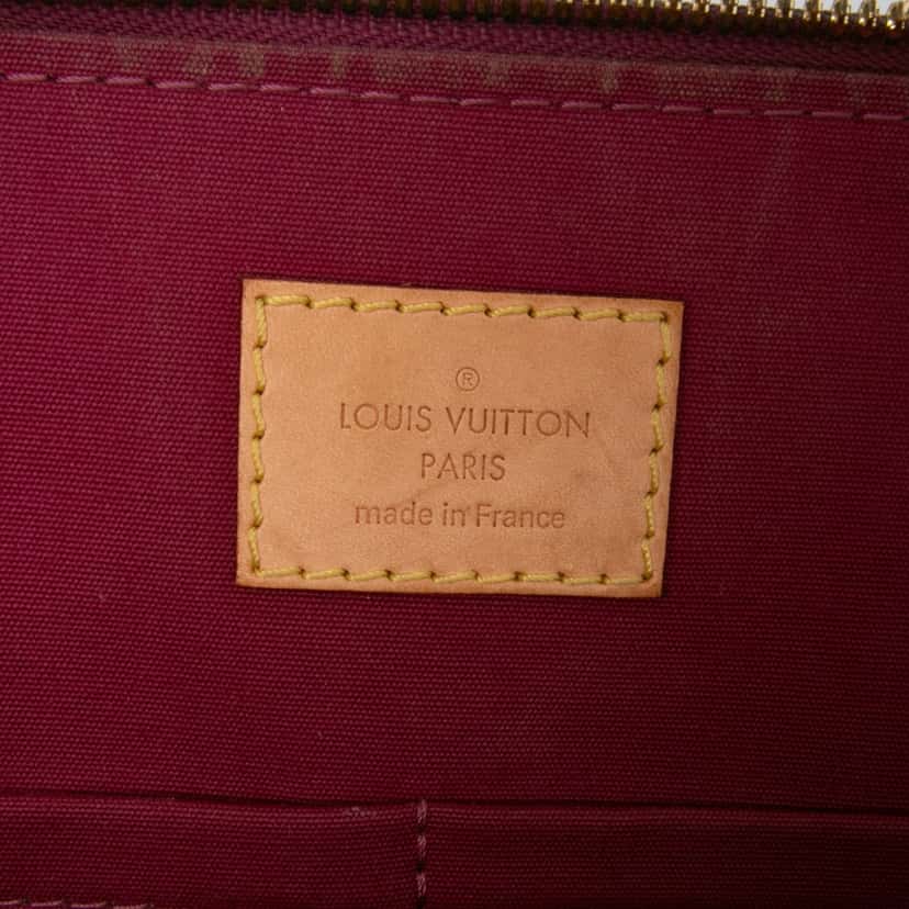 Louis Vuitton Monogram Vernis Alma PM Red Leather Good condition - Box View
