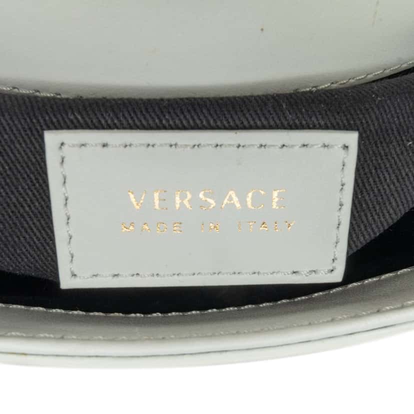 Versace Leather Baroque Virtus Satchel Gold Leather Good condition - Box View