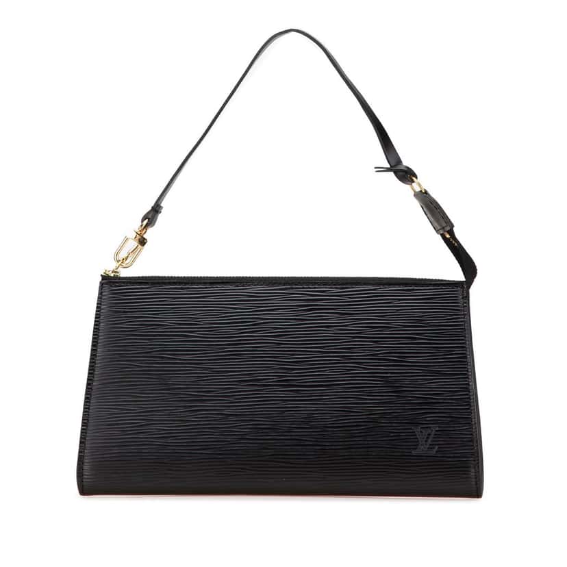 Louis Vuitton Epi Pochette Accessoires Black Leather Good condition - Front View