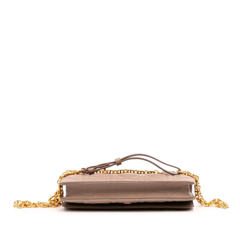 Dior Calfskin Cannage Caro Belt Bag Brown Leather Good condition - Inside View