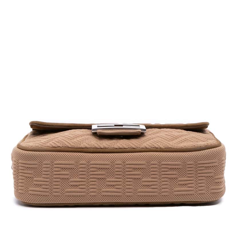 Fendi Zucca Canvas Chain Midi Baguette Brown Canvas Good condition - Inside View