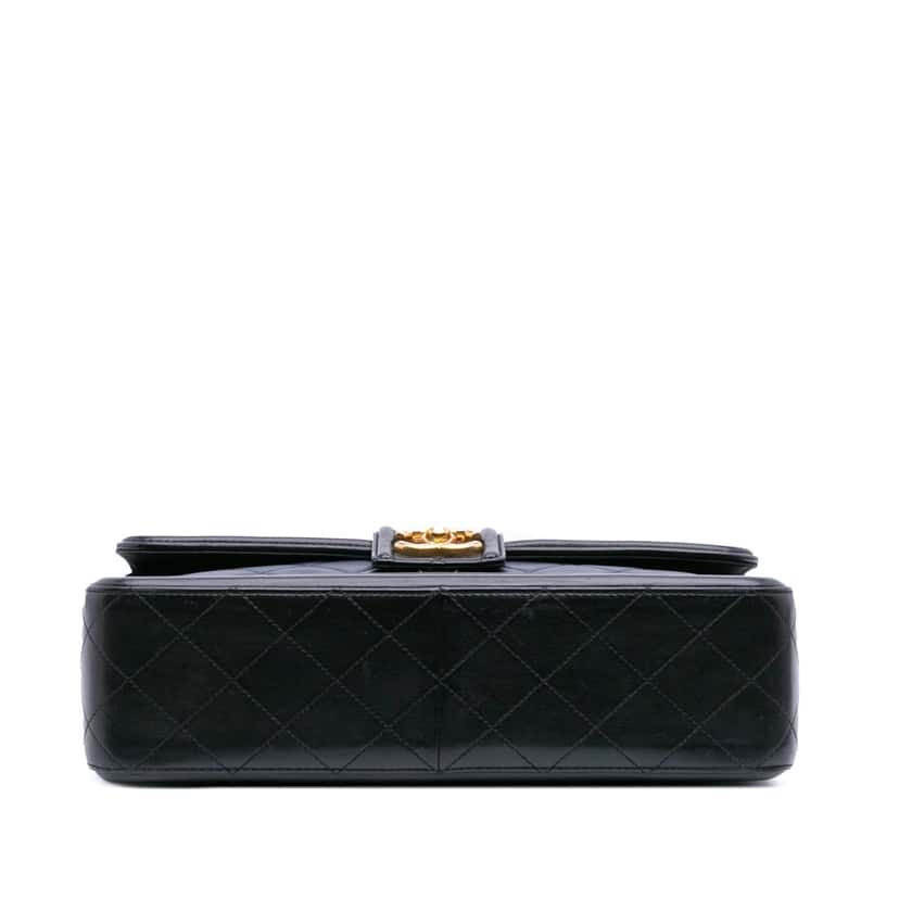 Chanel Medium Bicolor Quilted Lambskin Elegant CC Flap Blue Leather Good condition - Inside View