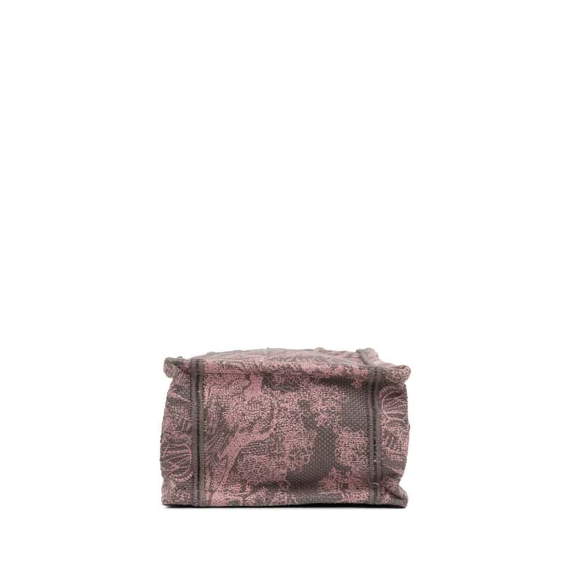 Dior Mini Toile de Jouy Vertical Book Tote Pink Canvas Good condition - Box View