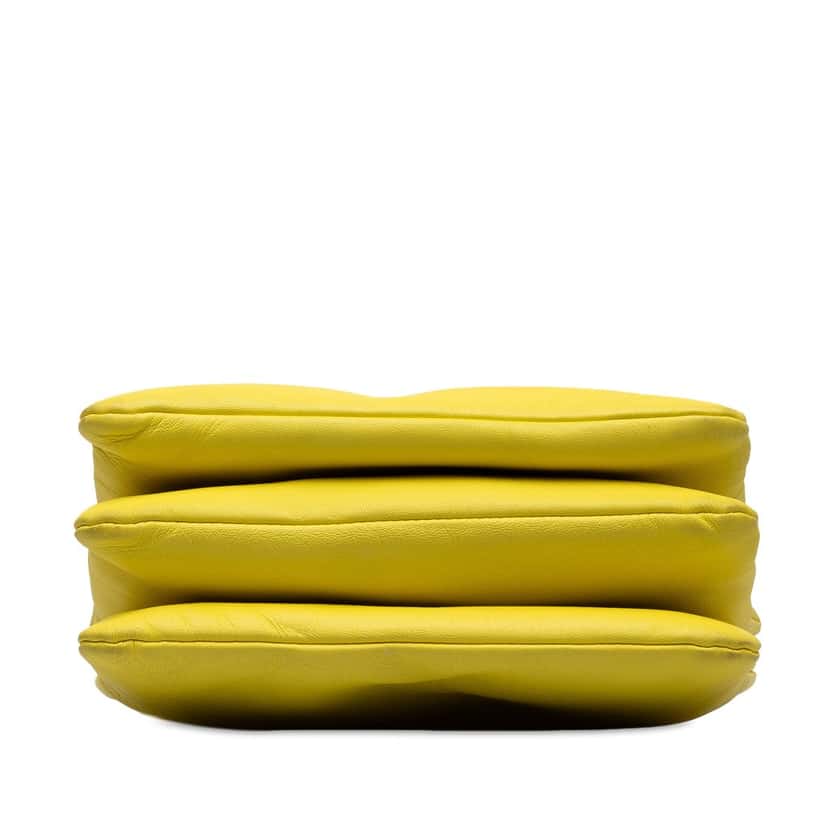 Celine Small Lambskin Trio Crossbody Yellow Leather Good condition - Model View
