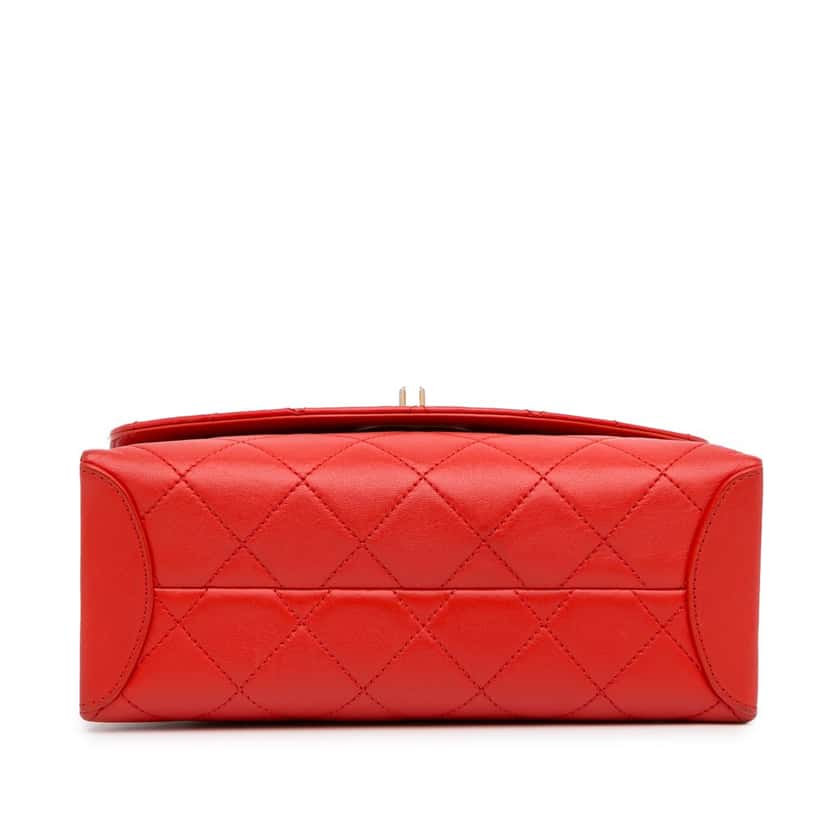 Chanel Medium Trendy Spirit Top Handle Bag Red Leather Good condition - Box View