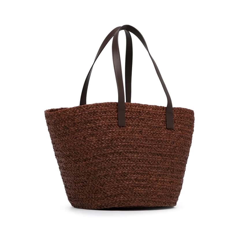 Saint Laurent Raffia Tote Brown Good condition - Back View