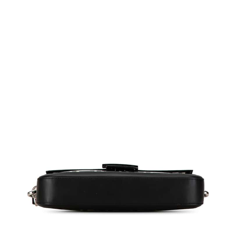 Fendi Medium Zucca PVC Baguette Satchel Black Good condition - Model View