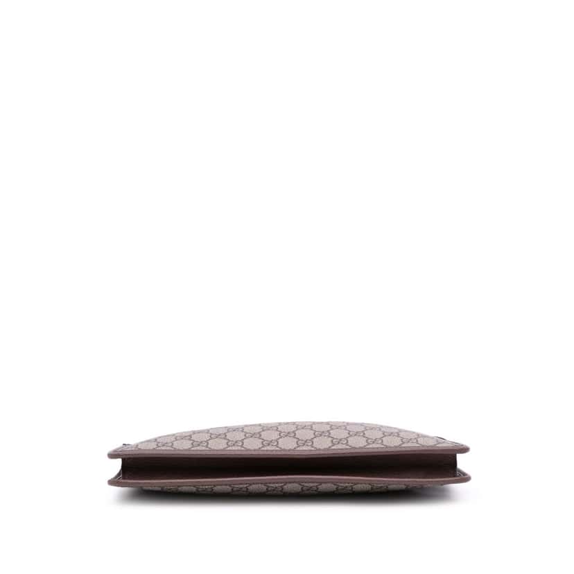 Gucci GG Supreme Web Ophidia Clutch Brown Canvas Good condition - Inside View