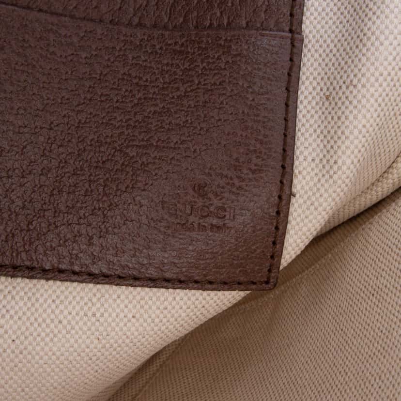 Gucci GG Supreme Web Ophidia Clutch Brown Canvas Good condition - Box View
