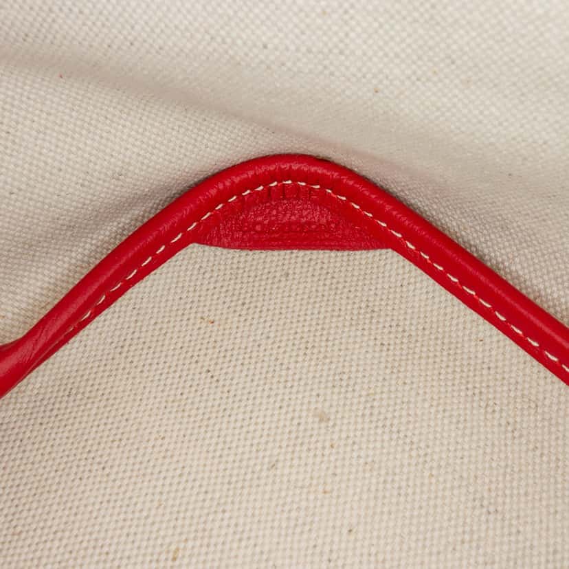 Goyard Goyardine Chien-Gris Pet Carrier Red Canvas Good condition - Box View