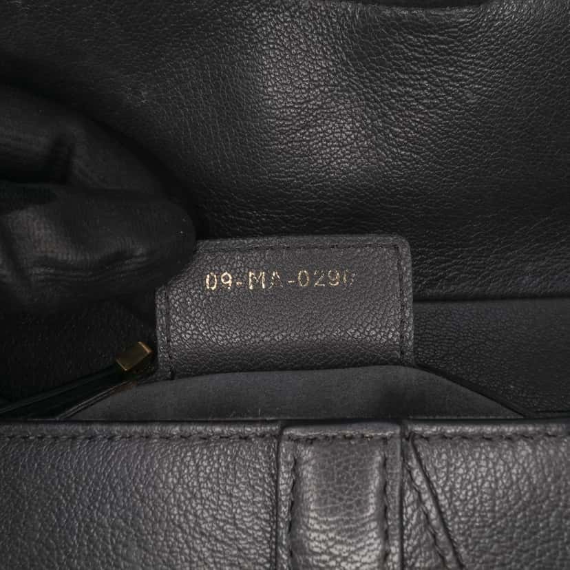 Dior Smooth Calfskin Saddle Bag Black Leather Good condition - Box View