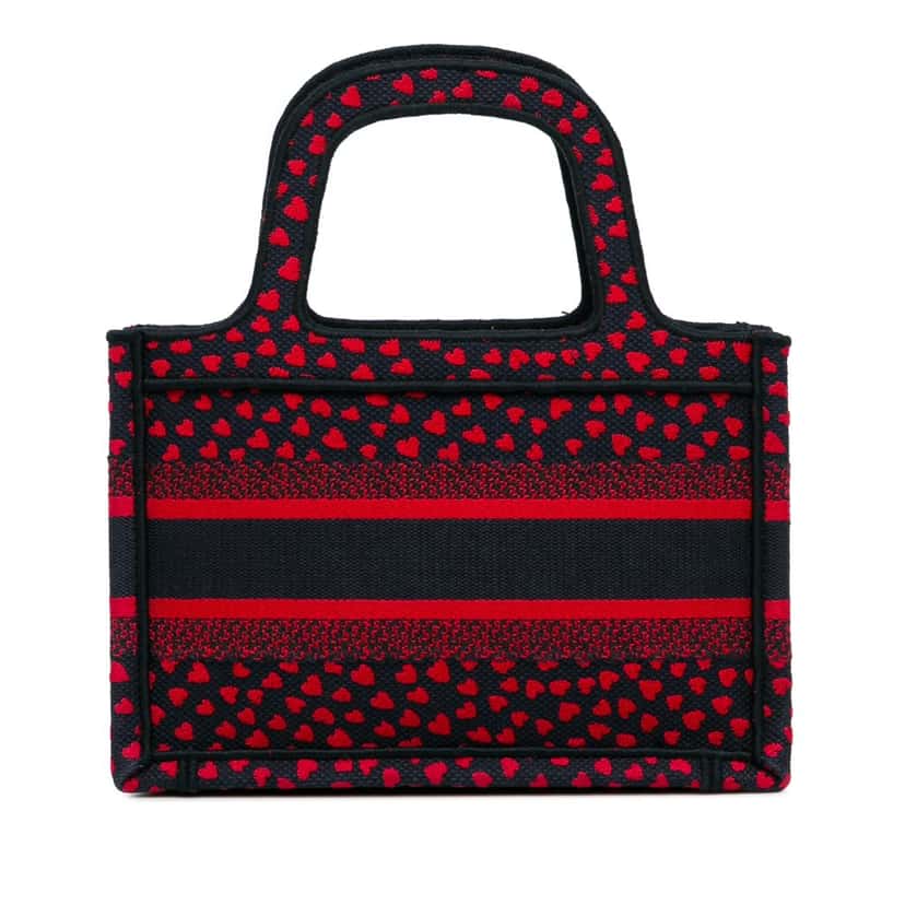 Dior Mini Pop Heart I Love Paris Book Tote Red Canvas Good condition - Inside View