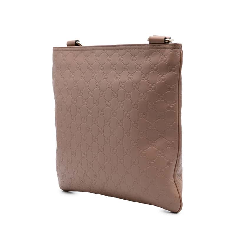 Gucci Guccissima Crossbody Brown Leather Good condition - Back View
