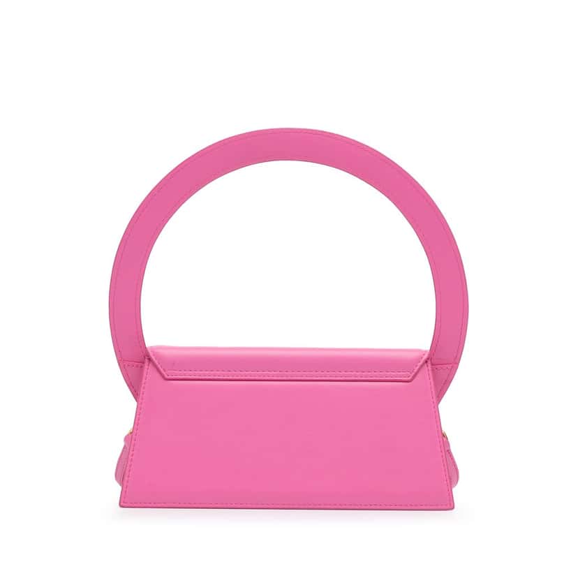 Jacquemus Calfskin Le sac Rond Pink Leather Good condition - Model View