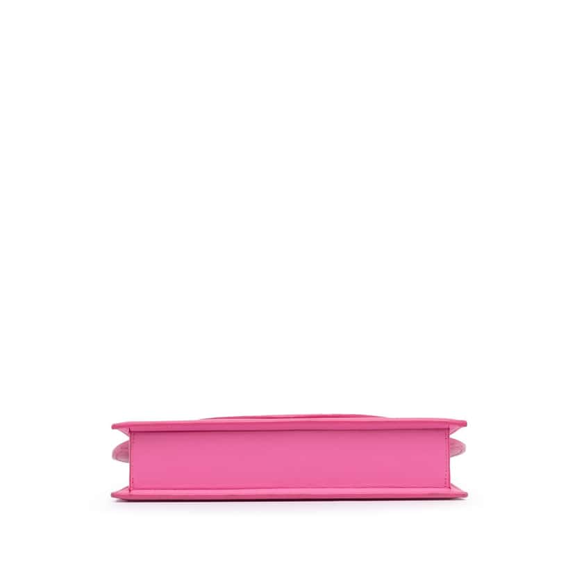 Jacquemus Calfskin Le sac Rond Pink Leather Good condition - Box View