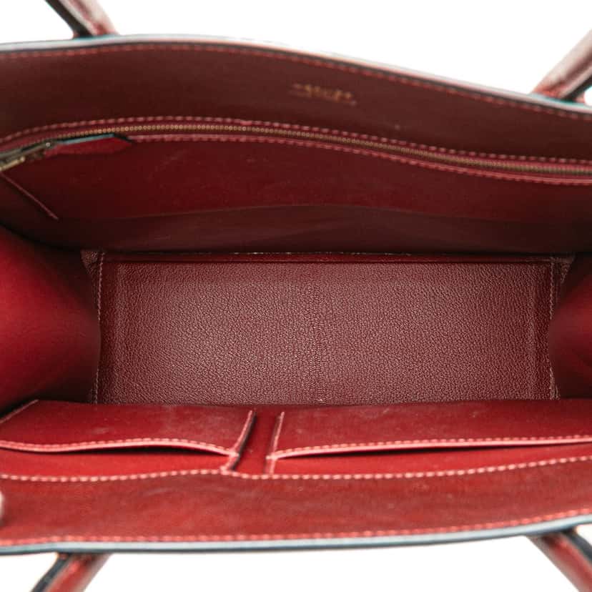 Hermès Courchevel White Bus 30 Red Leather Good condition - Model View