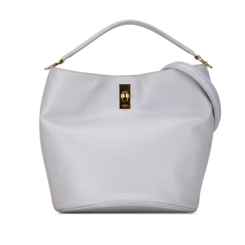 Celine Teen Bucket 16 Blue Leather Very good condition - Front View
